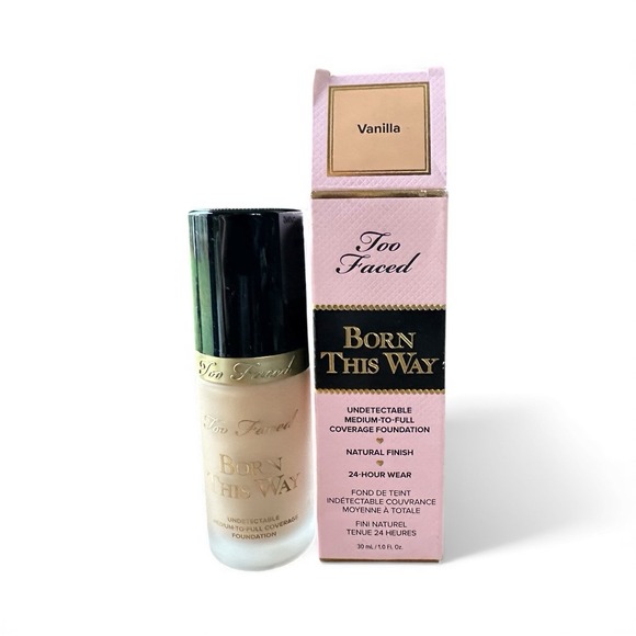 Too Faced BORN THIS WAY Undetectable Foundation – VANILLA - Full Size 1 oz BNIB - Picture 1 of 1